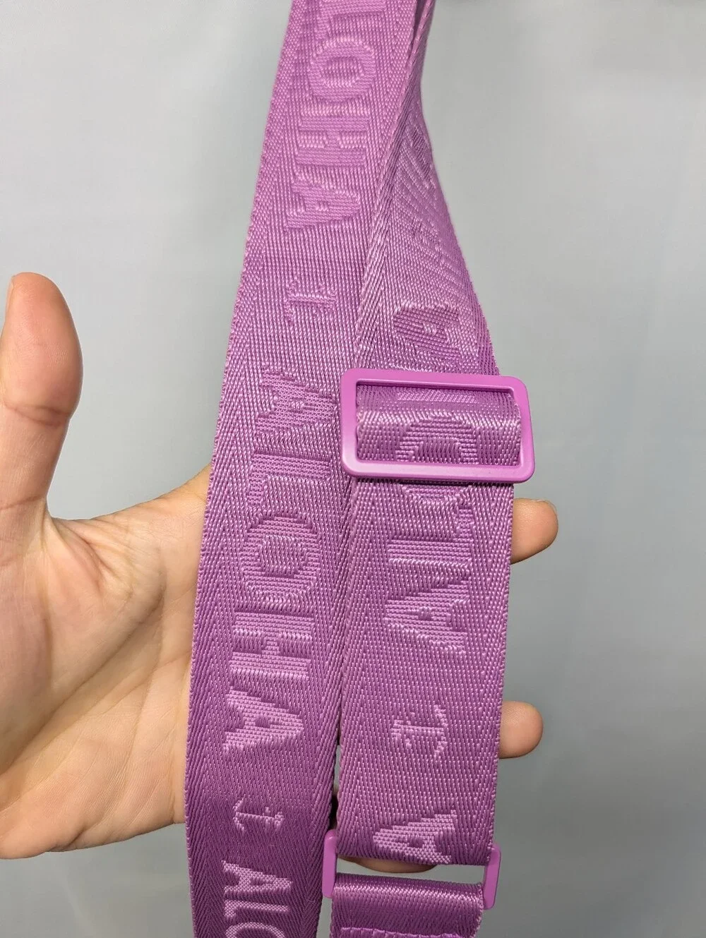 ALOHA Collection Lilac Adjustable Logo Shoulder / Crossbody Replacement Strap